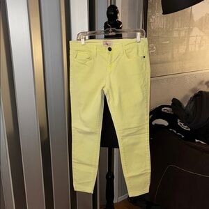 Current/Elliott Neon Yellow Denim